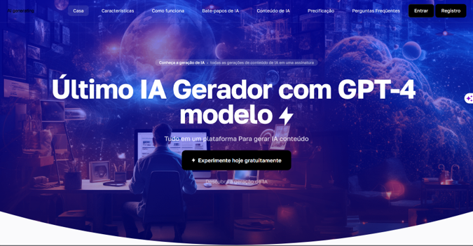  AI Generating Online: A plataforma tudo-em-um com inteligência artificial