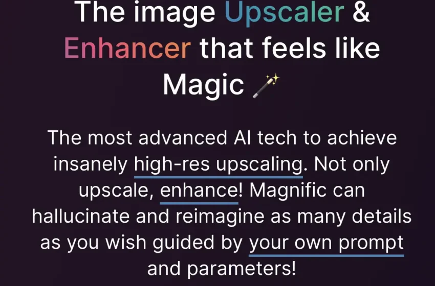 A Magnific AI: amplie e aprimore imagens com tecnologia de inteligência artificial