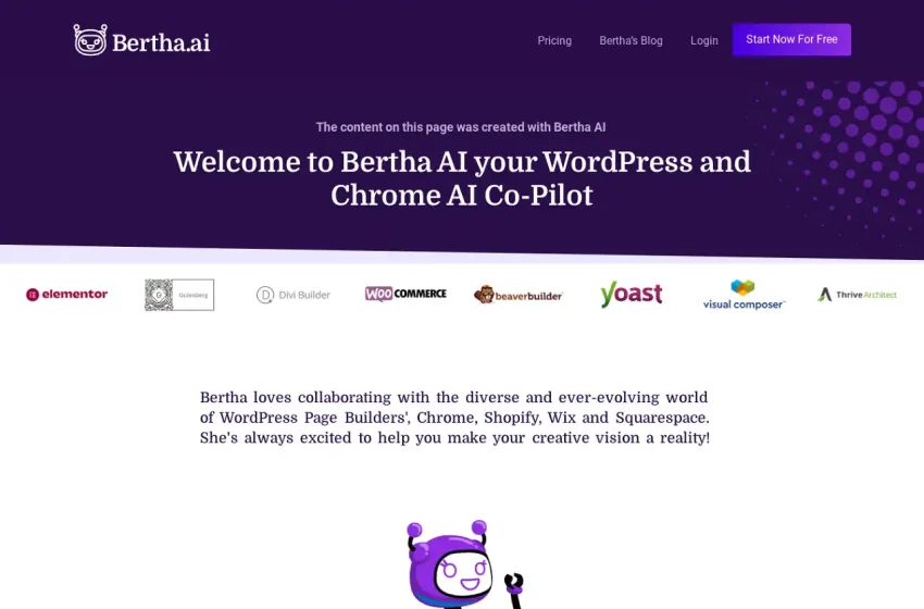  Bertha AI: Seu Copiloto de IA para Potencializar WordPress e Chrome