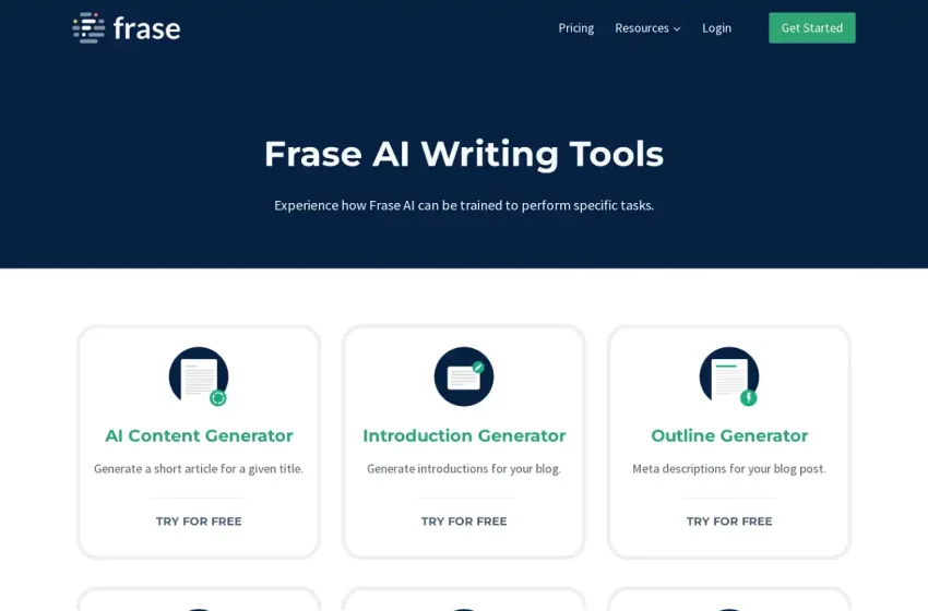  Frase AI Writing Tools: Transformando a Criação de Conteúdo e Otimização SEO com Inteligência Artificial