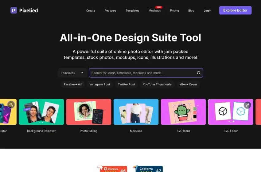  Pixelied: Liberte Sua Criatividade com Esta Suite de Design Gráfico Online