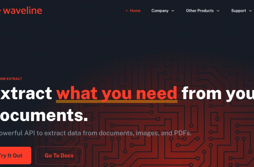  Waveline Extract: A Powerful API to Extract Data Easily.