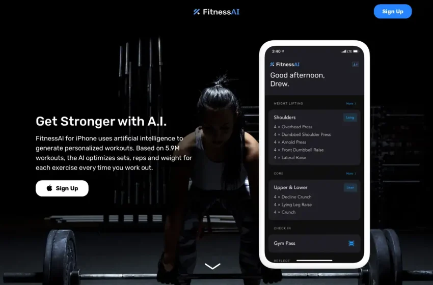  FitnessAI: Personal trainer com IA para atletas e entusiastas do fitness treinarem