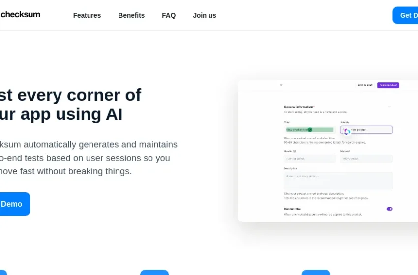  **O que é Checksum.ai?**