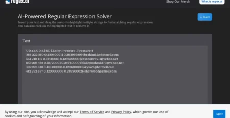 Regex.ai website