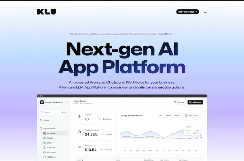  Klu.ai: a plataforma para otimização de aplicativos de IA