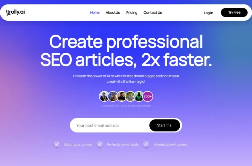 Trolly.ai: A Ferramenta de IA para Criação de Artigos SEO