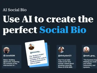  AI Social Bio: ajuda na criação de biografias personalizadas